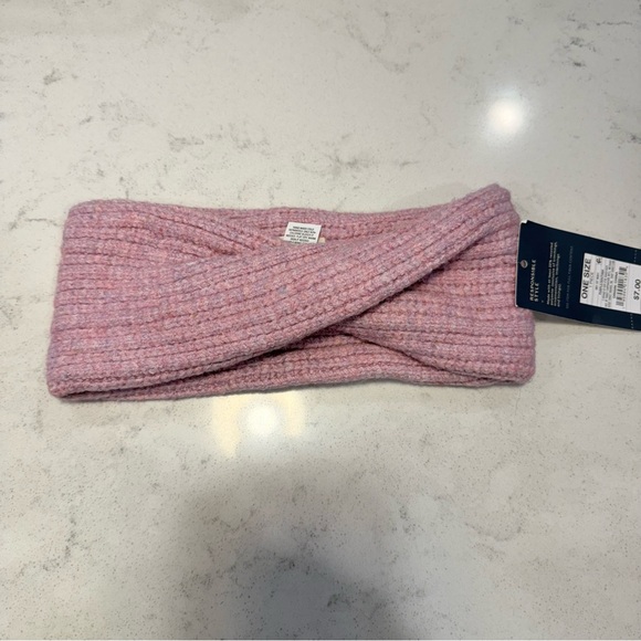 NWT-Winter Bundle Textured Ivory Gloves, Red Gloves, Pink/Purple Knit Headband - Picture 9 of 13